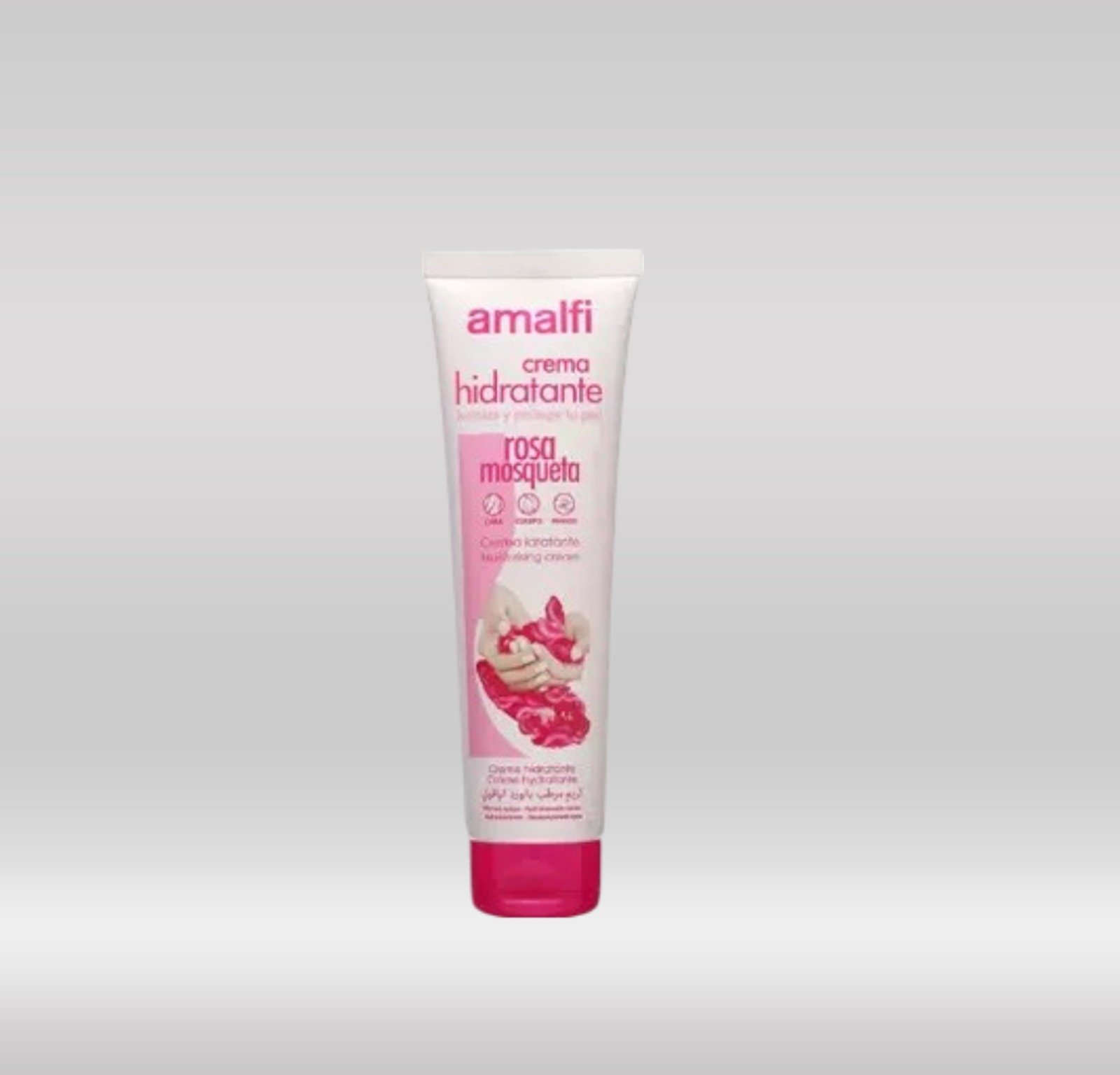 AMALFI MOISTURING CREAM TUBE ROSE 150ML 1X18