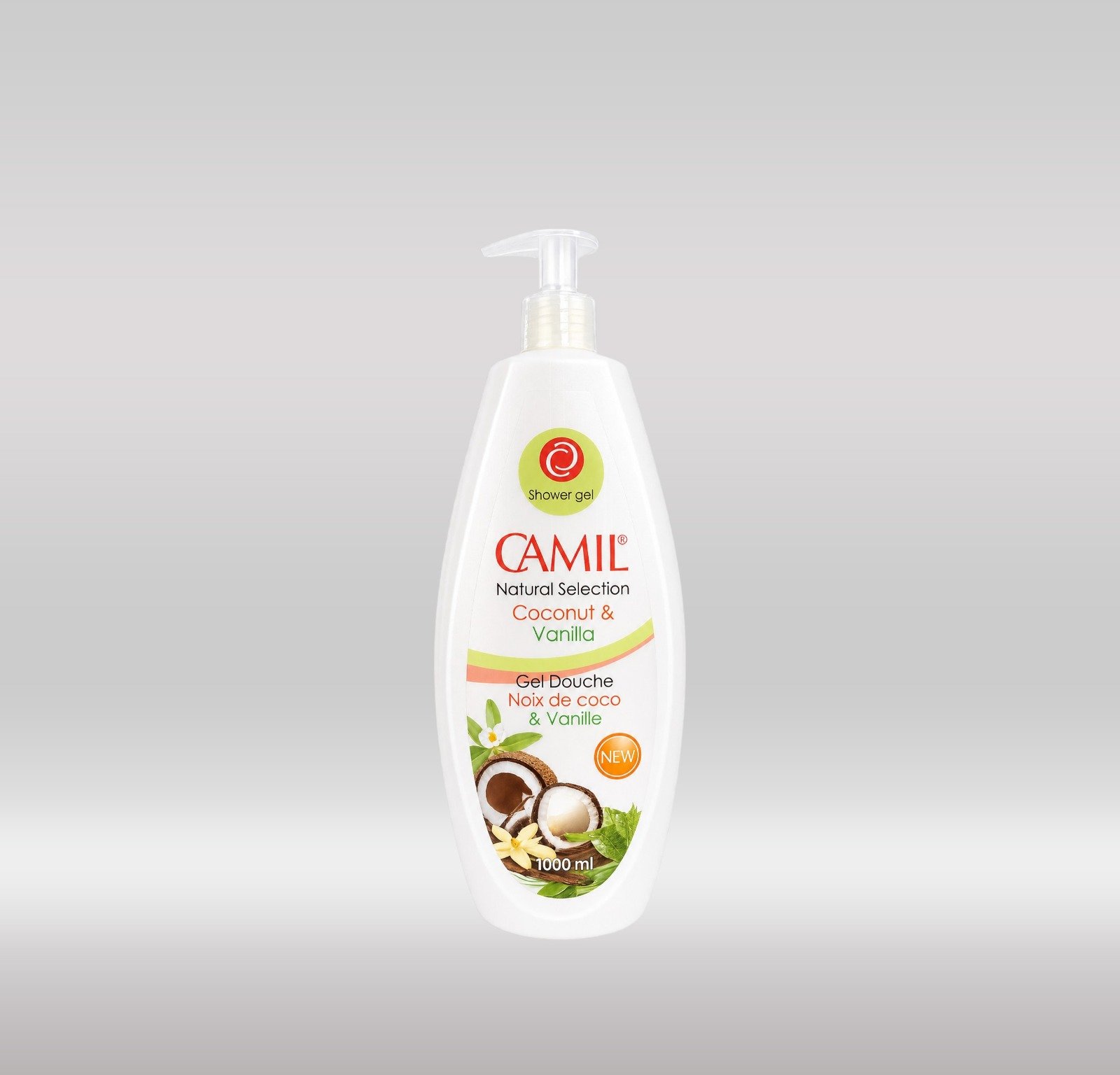 CAMIL SHOWER GEL 1000ML- COCONUT & VANILLA 1X10