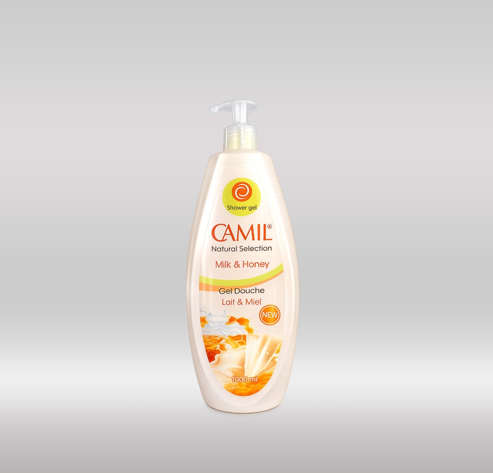 CAMIL SHOWER GEL 1000ML - MILK & HONEY 1X10