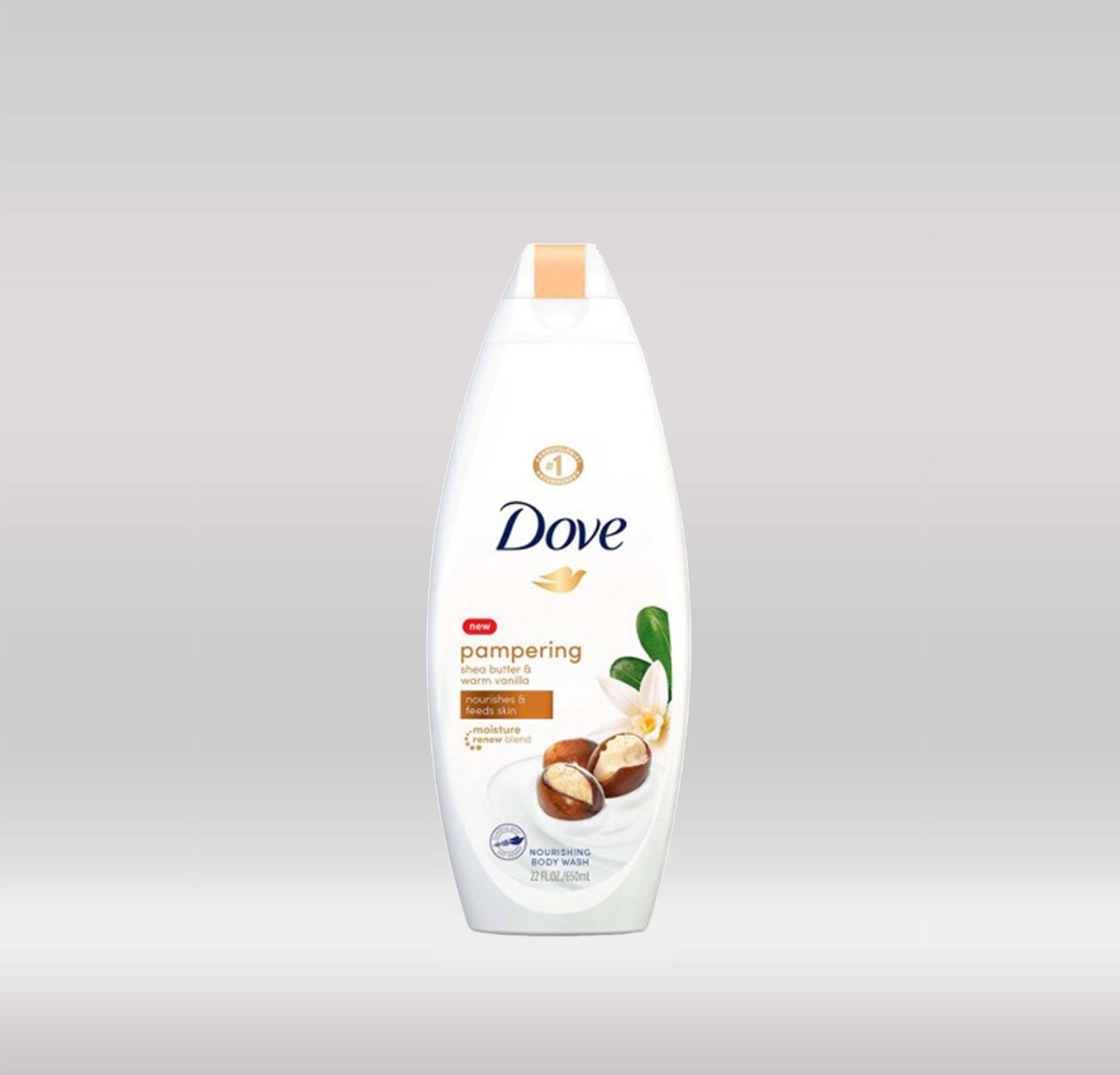 DOVE BATH GEL 750ML - SHEA BUTTER 1X16
