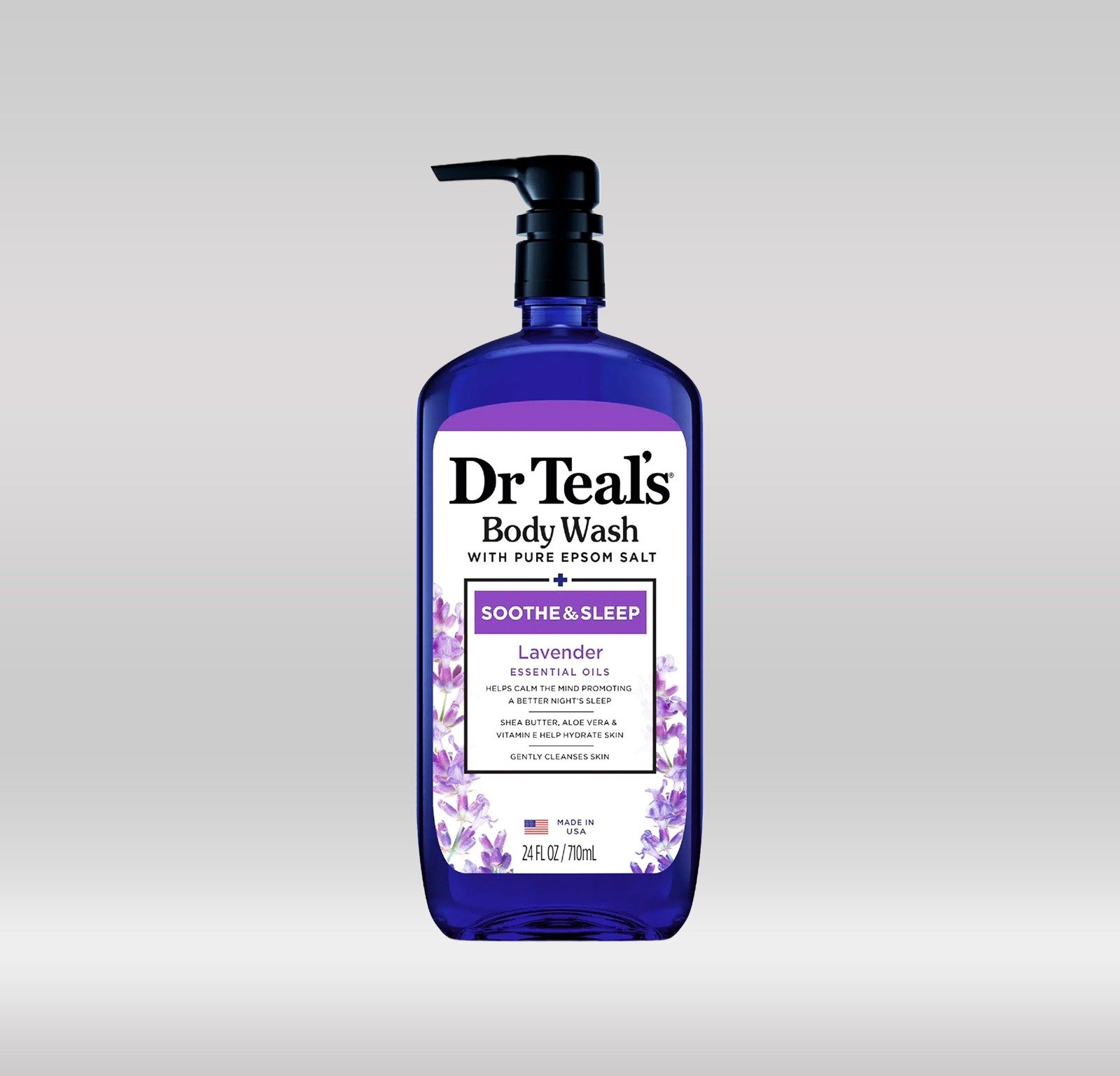 DR. TEAL'S BODY WASH 710ML - LAVENDER 1X4