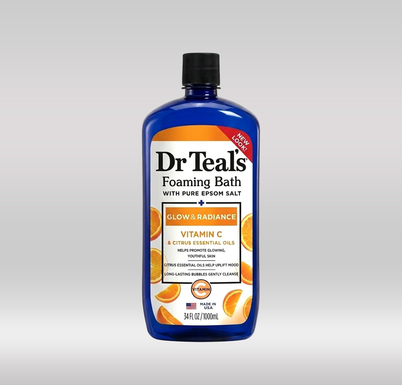 DR. TEAL'S FOAMING BATH 1000ML - VITAMIN C 1X12