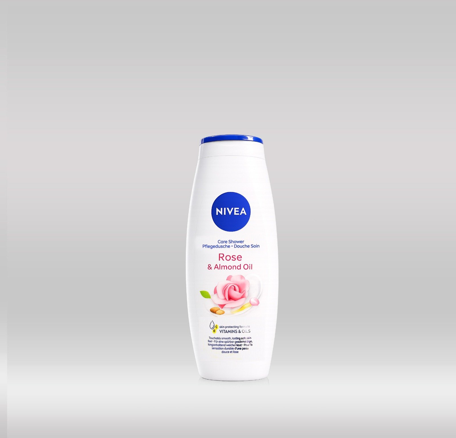 NIVEA SHOWER GEL 750ML - ROSE & ALMOND 1X12