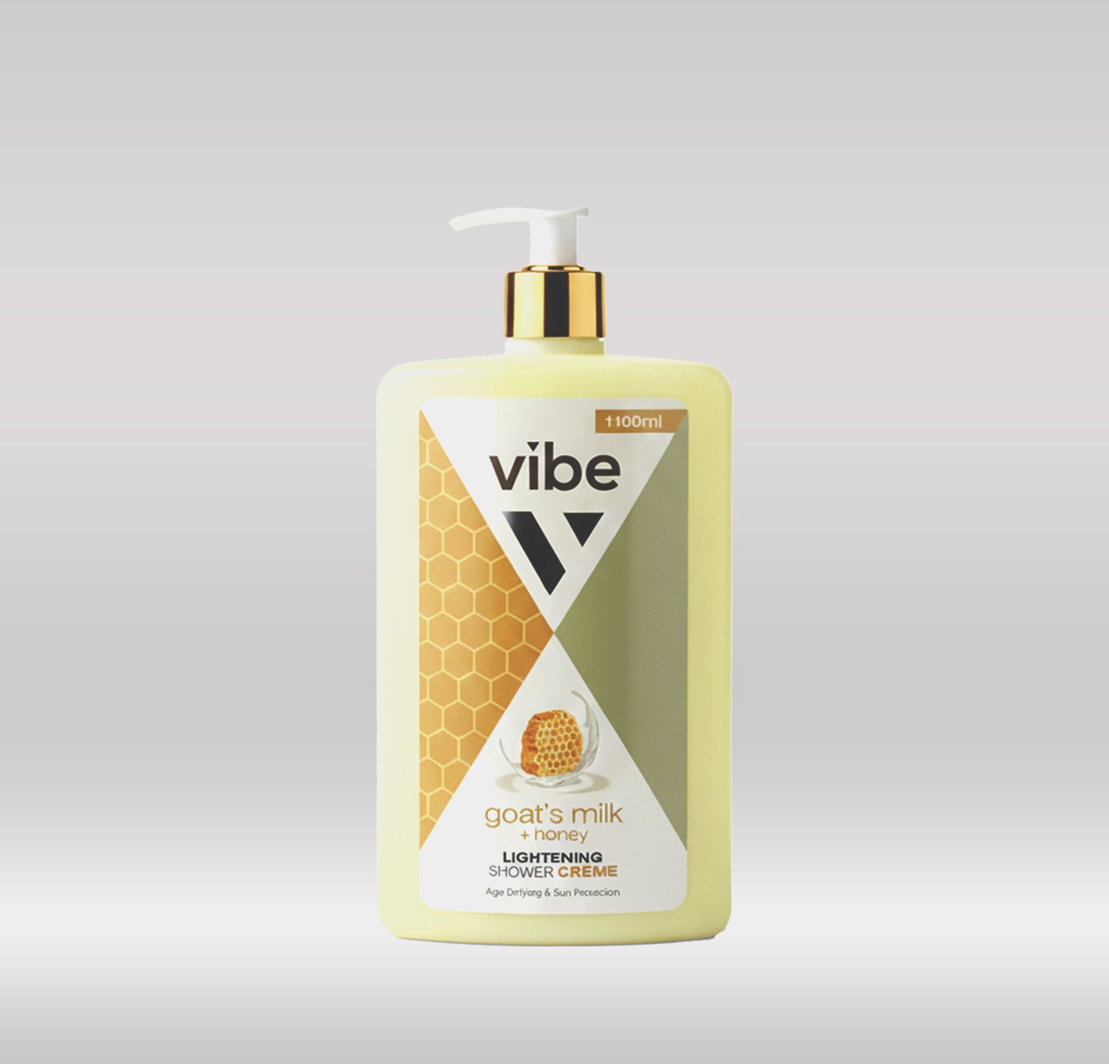 VIBE SHOWER GEL GOAT MILK 1.1LTR - HONEY 1X12