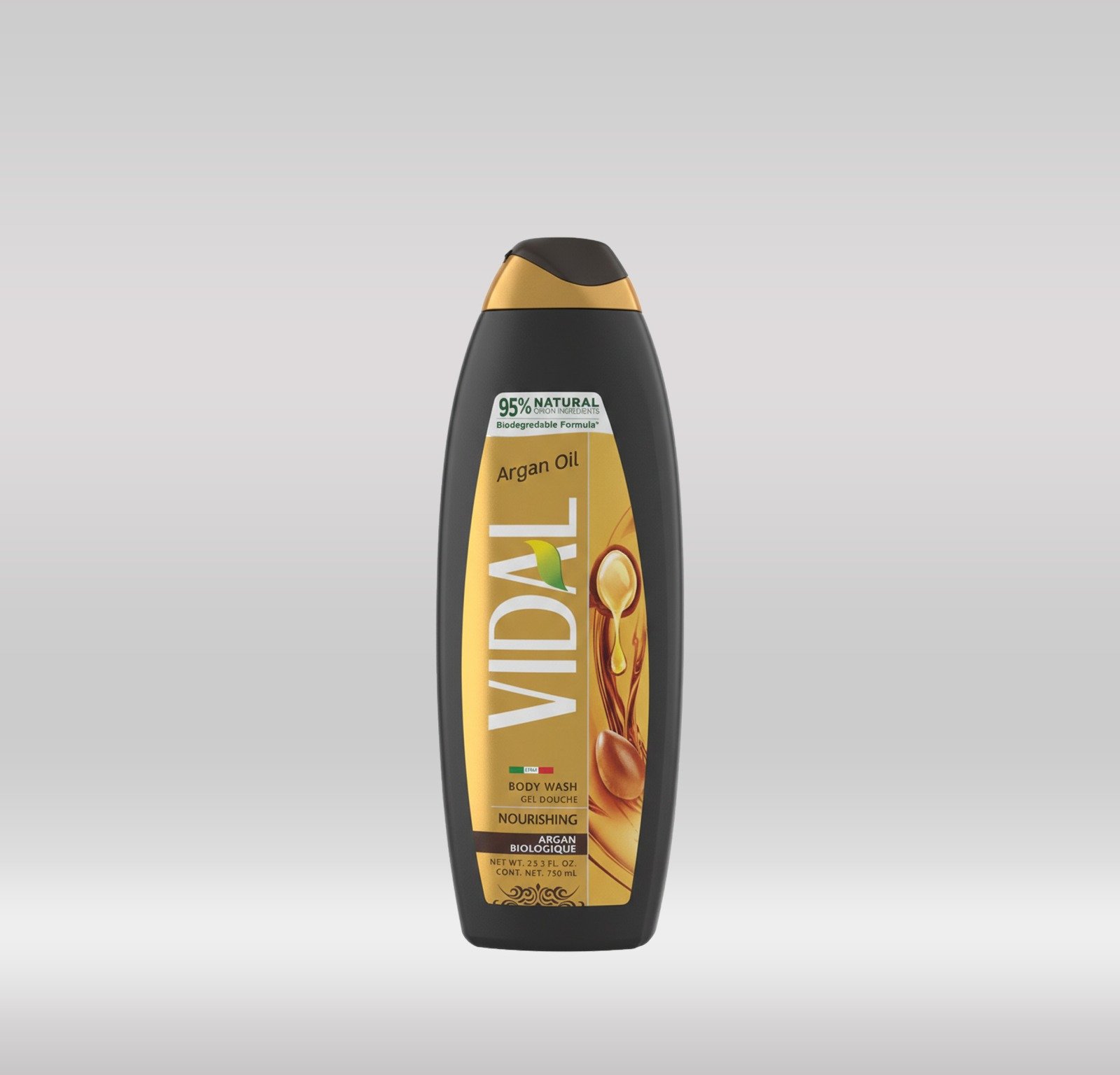 VIDAL SHOWER GEL 750ML - ARGAN OIL 1X12
