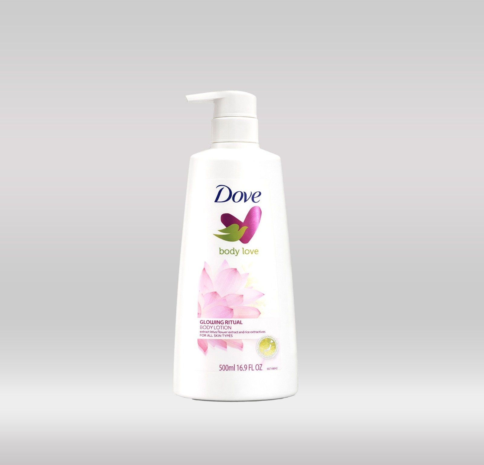 DOVE BODY LOTION 500ML - LOTUS 1X12