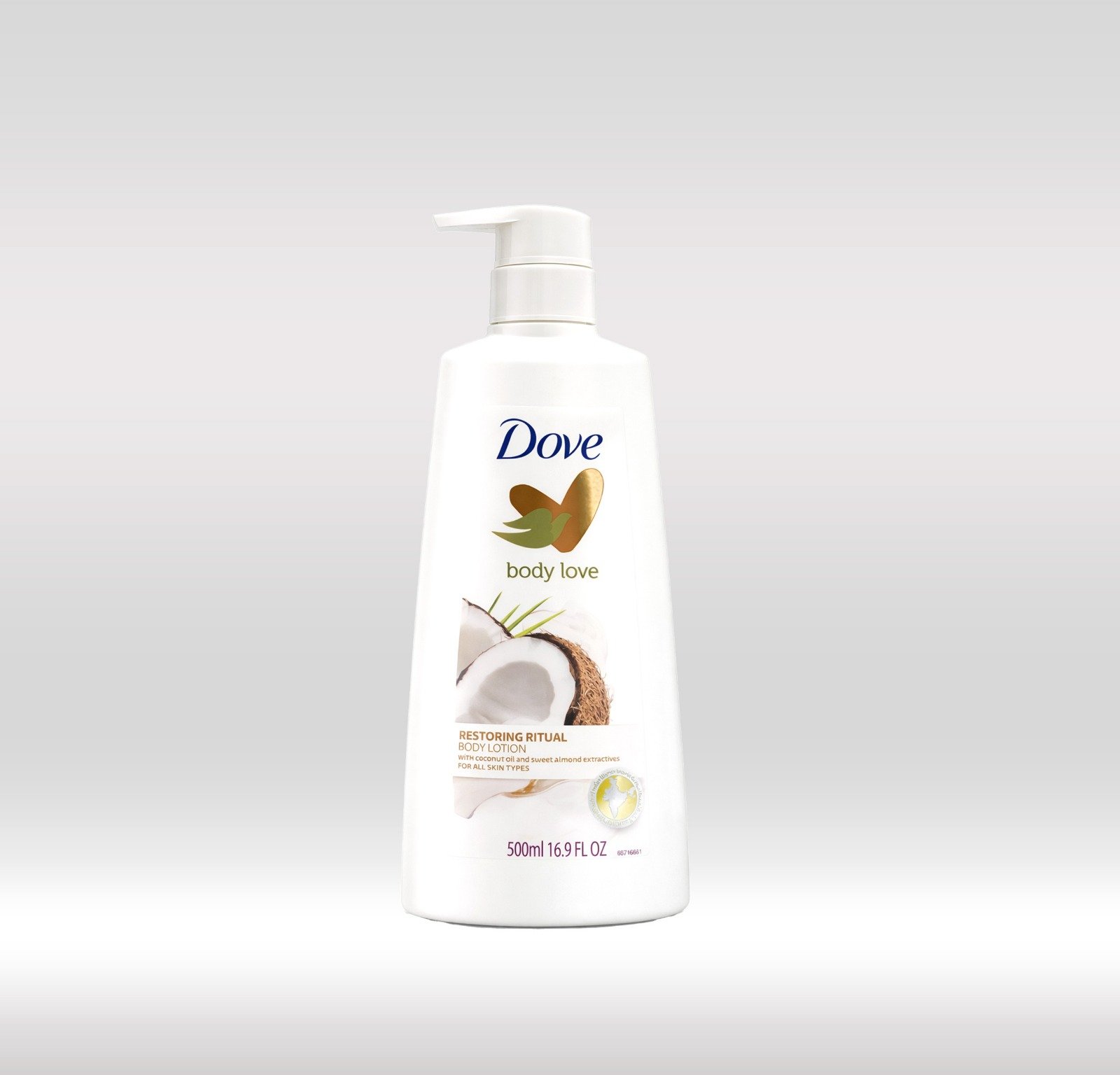 DOVE BODY LOTION 500ML - COCONUT 1X12