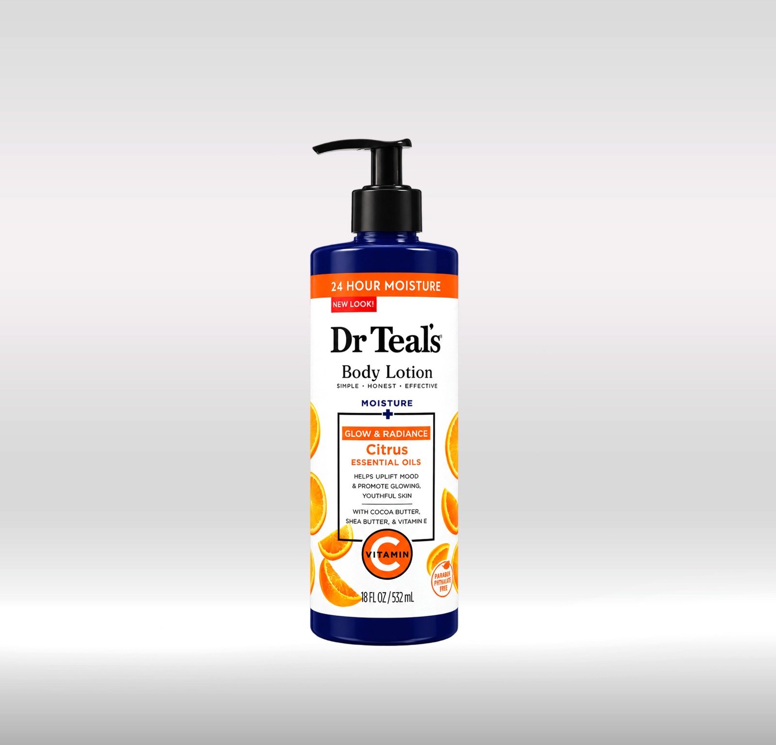 DR. TEAL'S VITAMIN C GLOW BODY LOTION 532ML 1X12