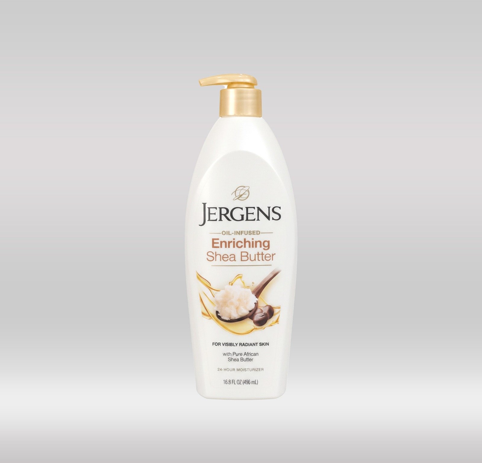 JERGENS BODY LOTION 496ML - SHEA BUTTER 1X6