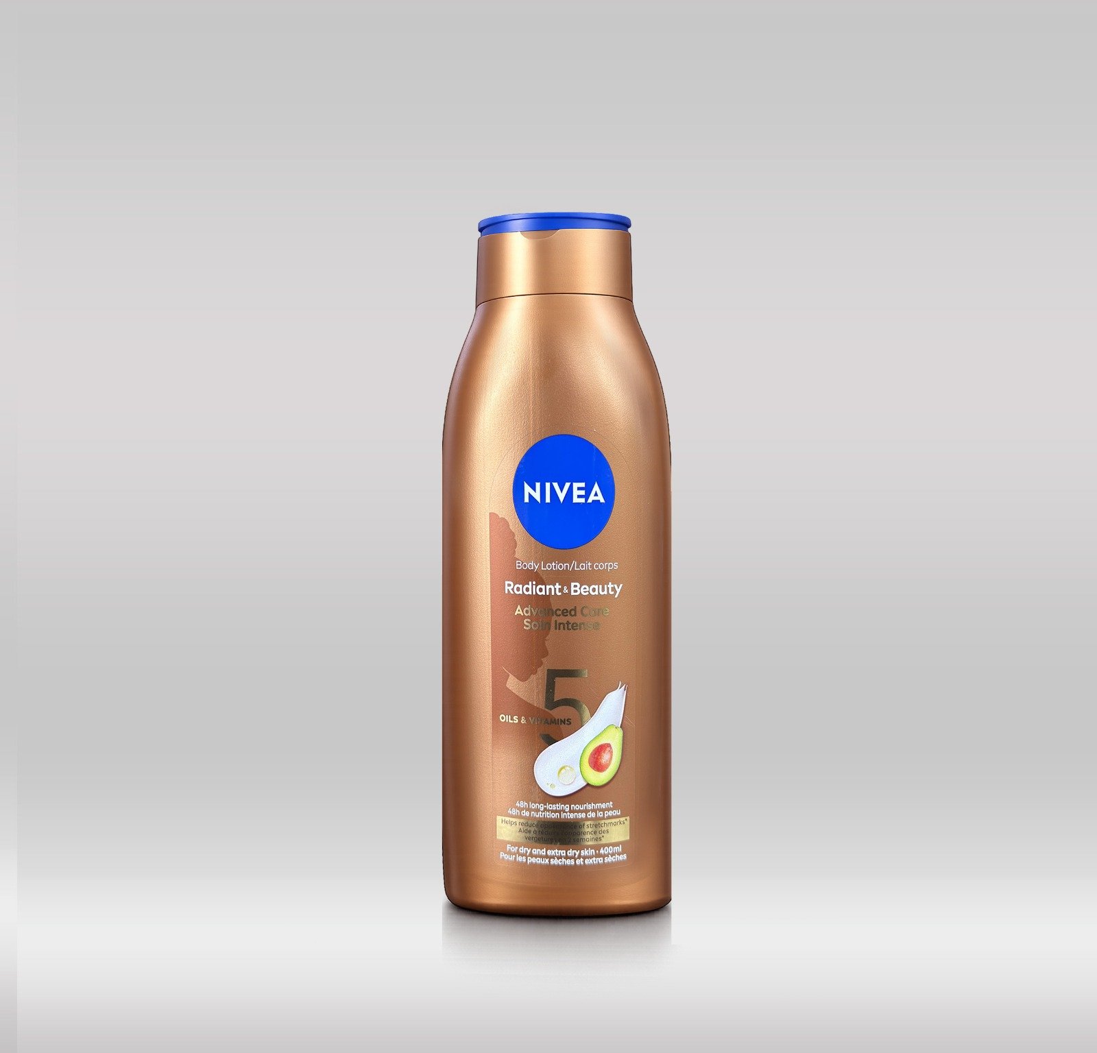 NIVEA BODY LOTION RADIANT & BEAUTY 400ML - ADVANCED CARE 1X12
