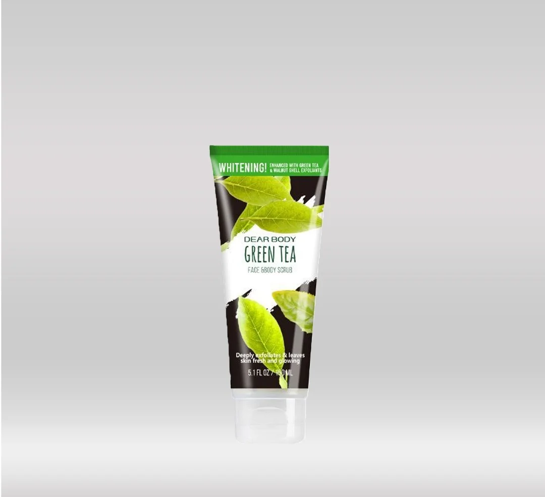 DEAR BODY FACE SCRUB 150ML - GREEN TEA 1X48