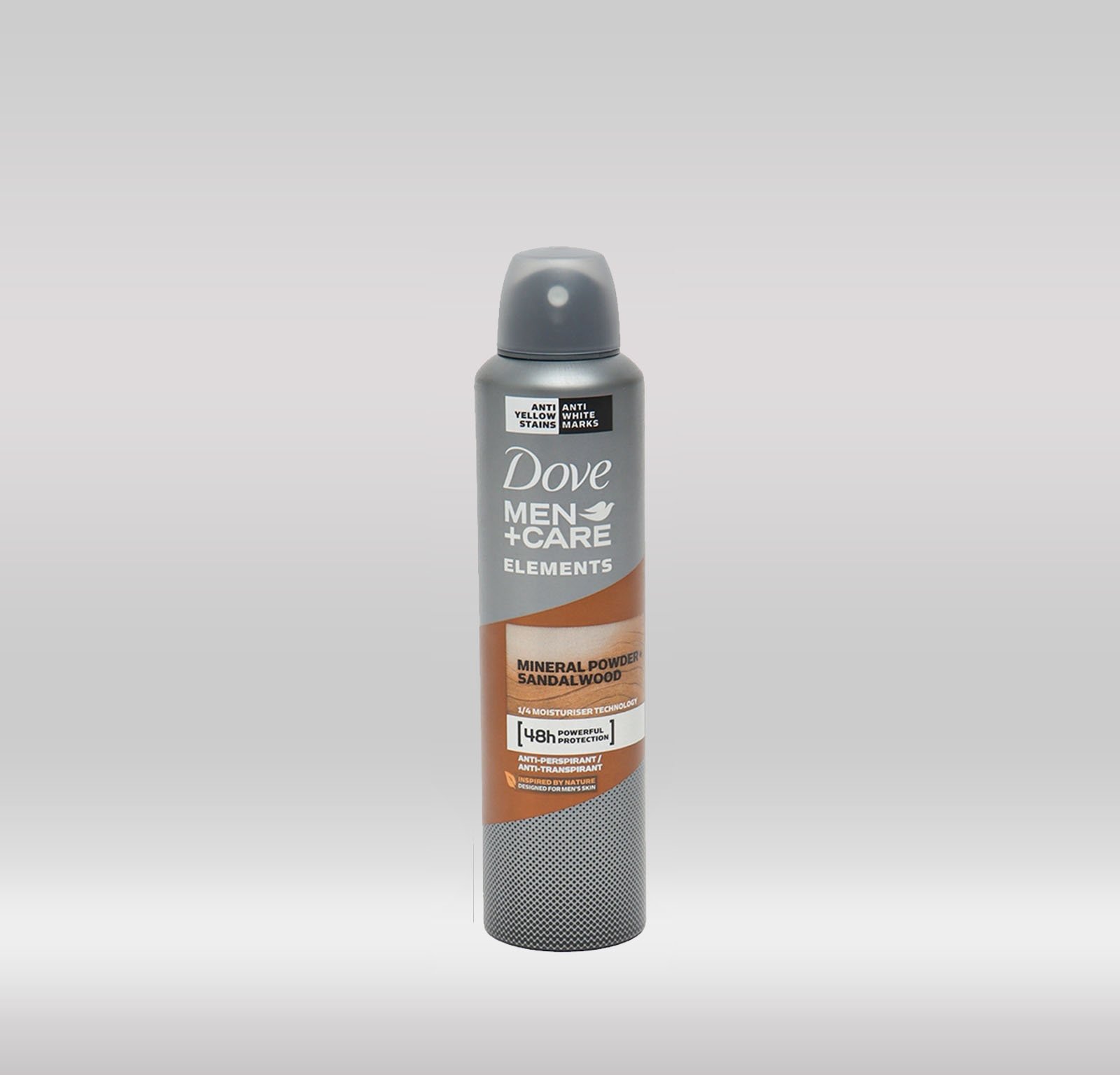 DOVE DEO SPRAY MEN 250ML 48H - MINERAL POWDER + SANDALWOOD