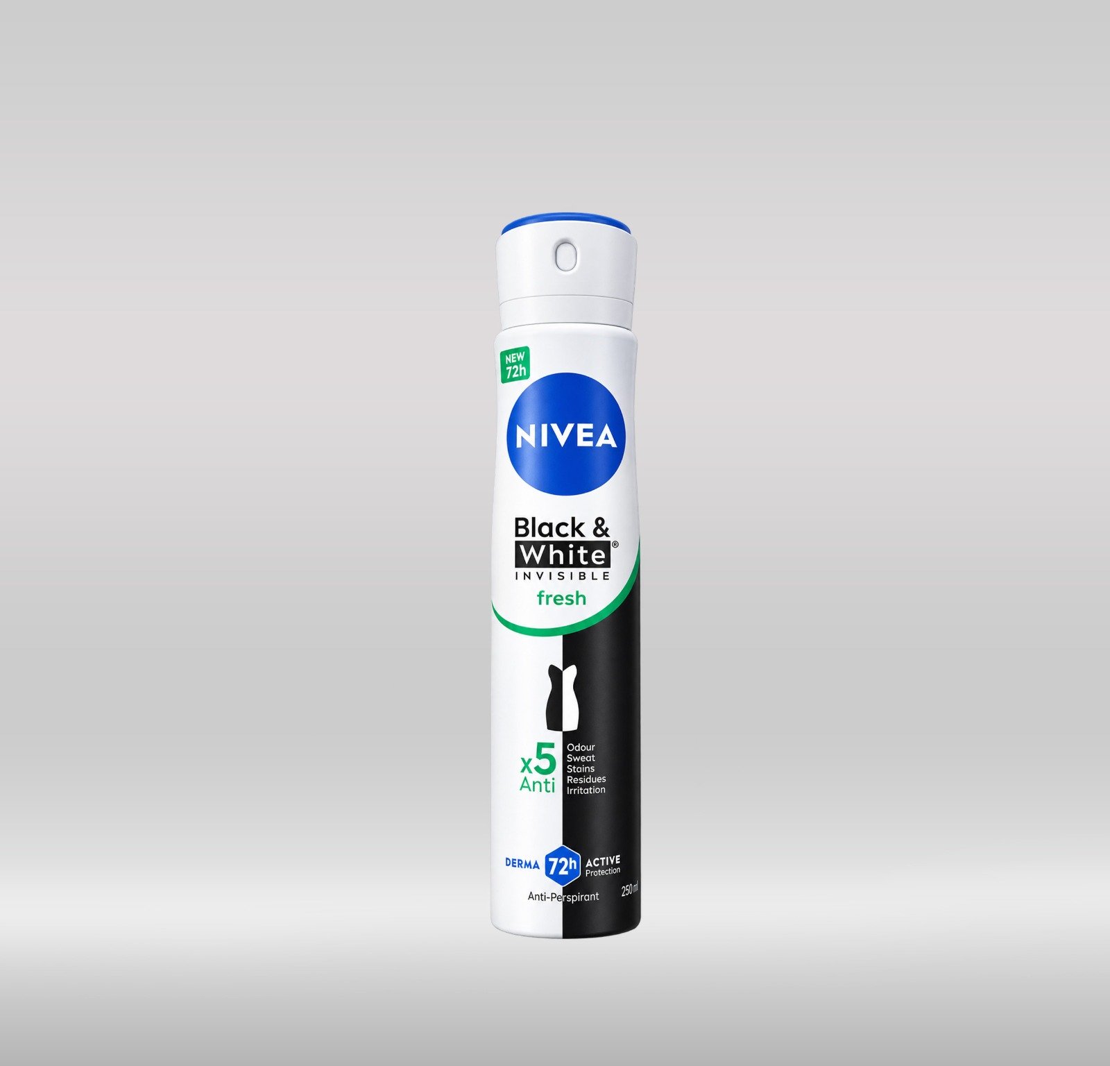 NIVEA DEO SPRAY WOMEN 250ML - B&W FRESH 1X6
