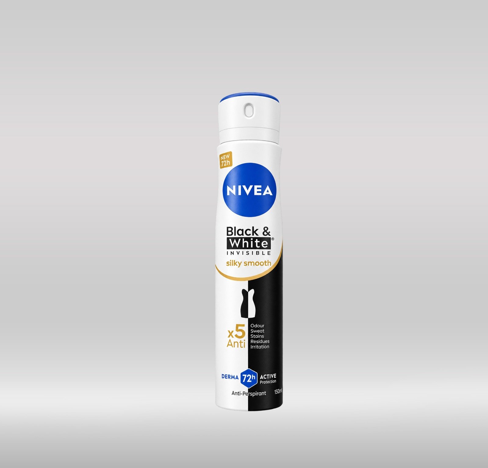NIVEA DEO SPRAY WOMEN 250ML - B&W SILKY SMOOTH 1X6