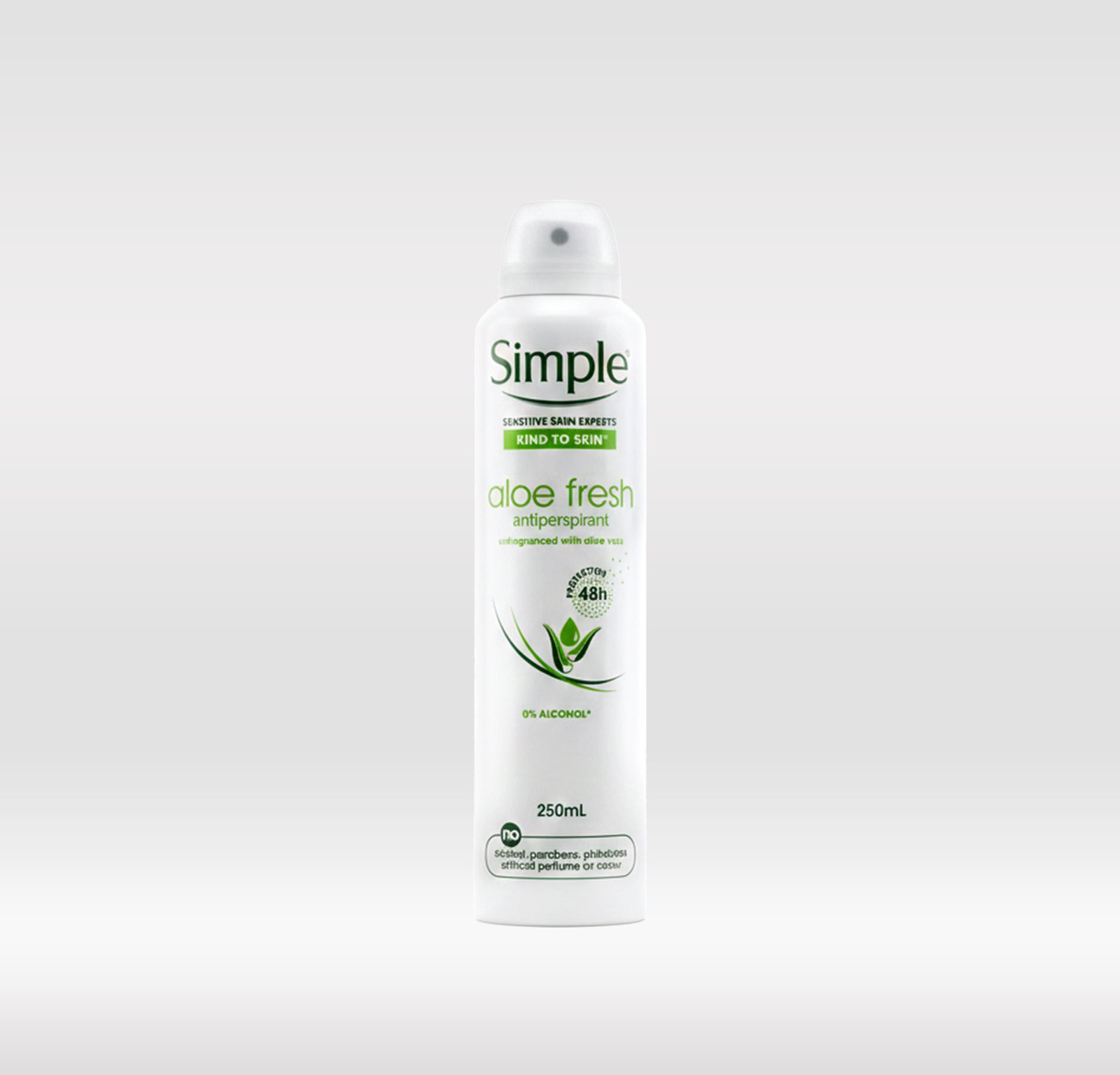 SIMPLE DEO SPRAY 250ML - ALOE FRESH 1X24