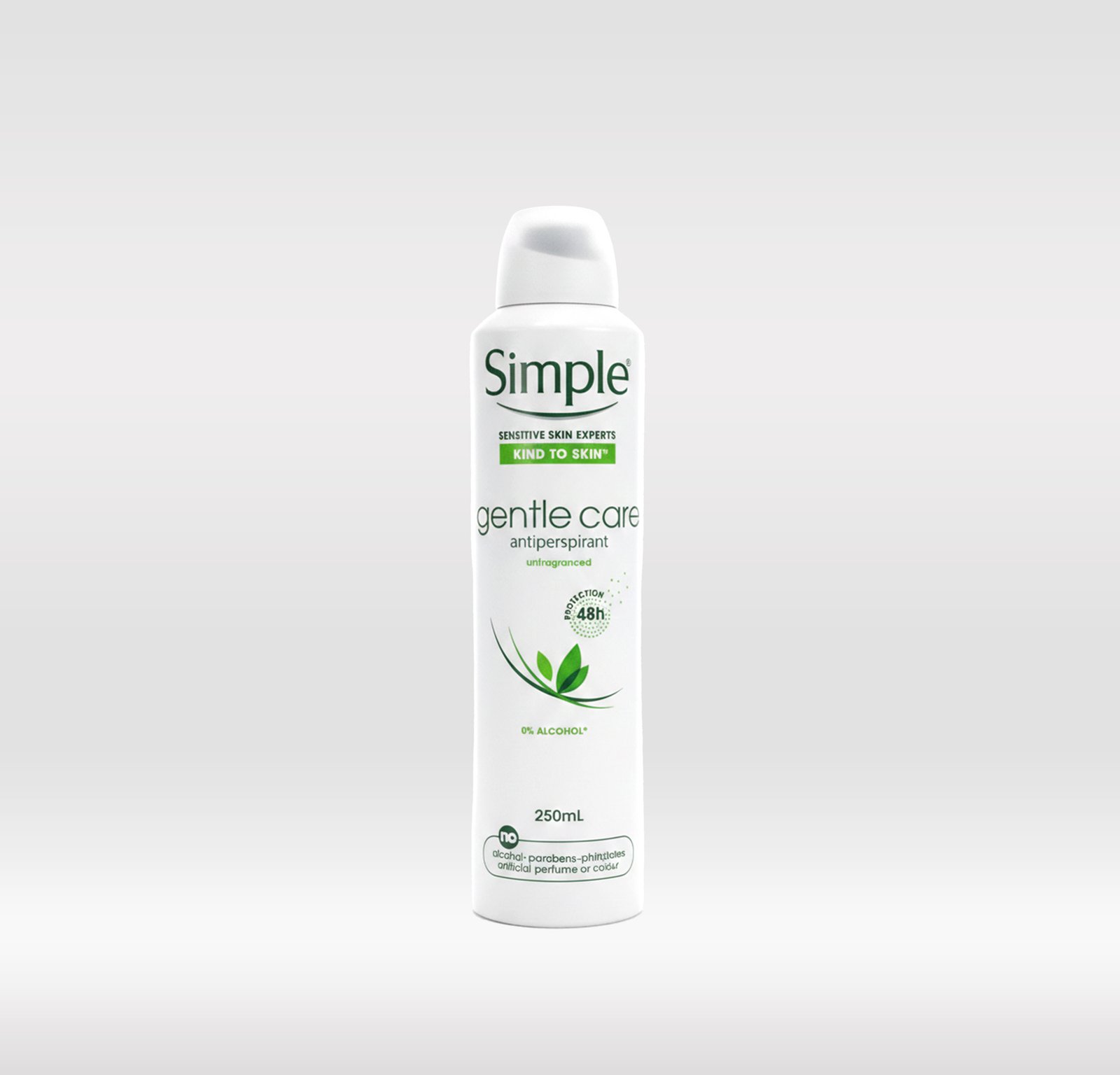 SIMPLE DEO SPRAY 250ML - GENTLE 1X24