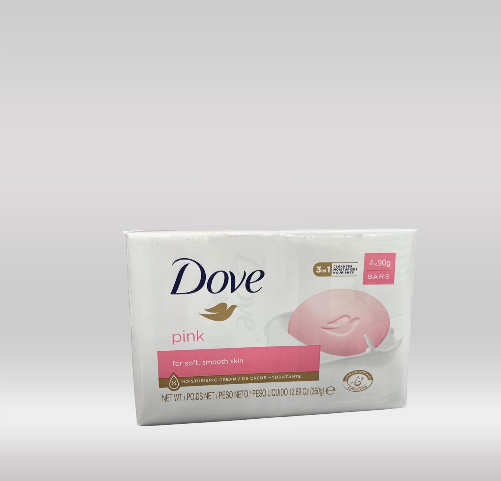 DOVE BAR SOAP 4X90G - PINK 1X12