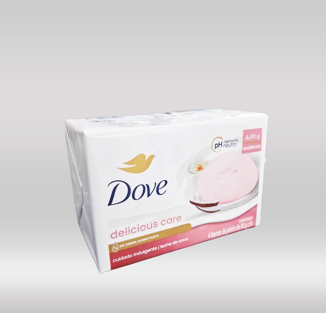 DOVE BAR SOAP 4PK - DELICIOUS CARE/COCO 1X12