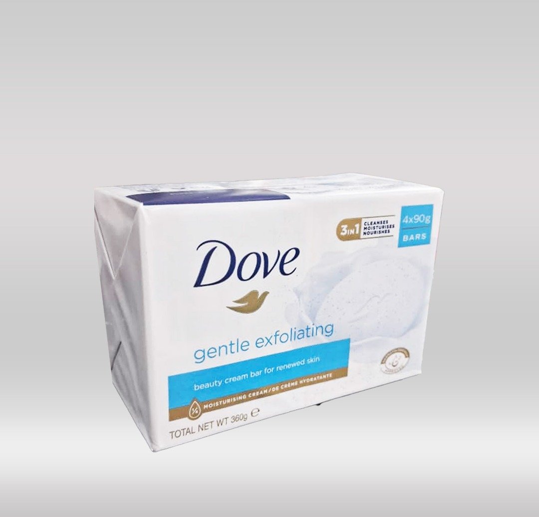 DOVE BAR SOAP 4PK - EXFOLIANT 1X12