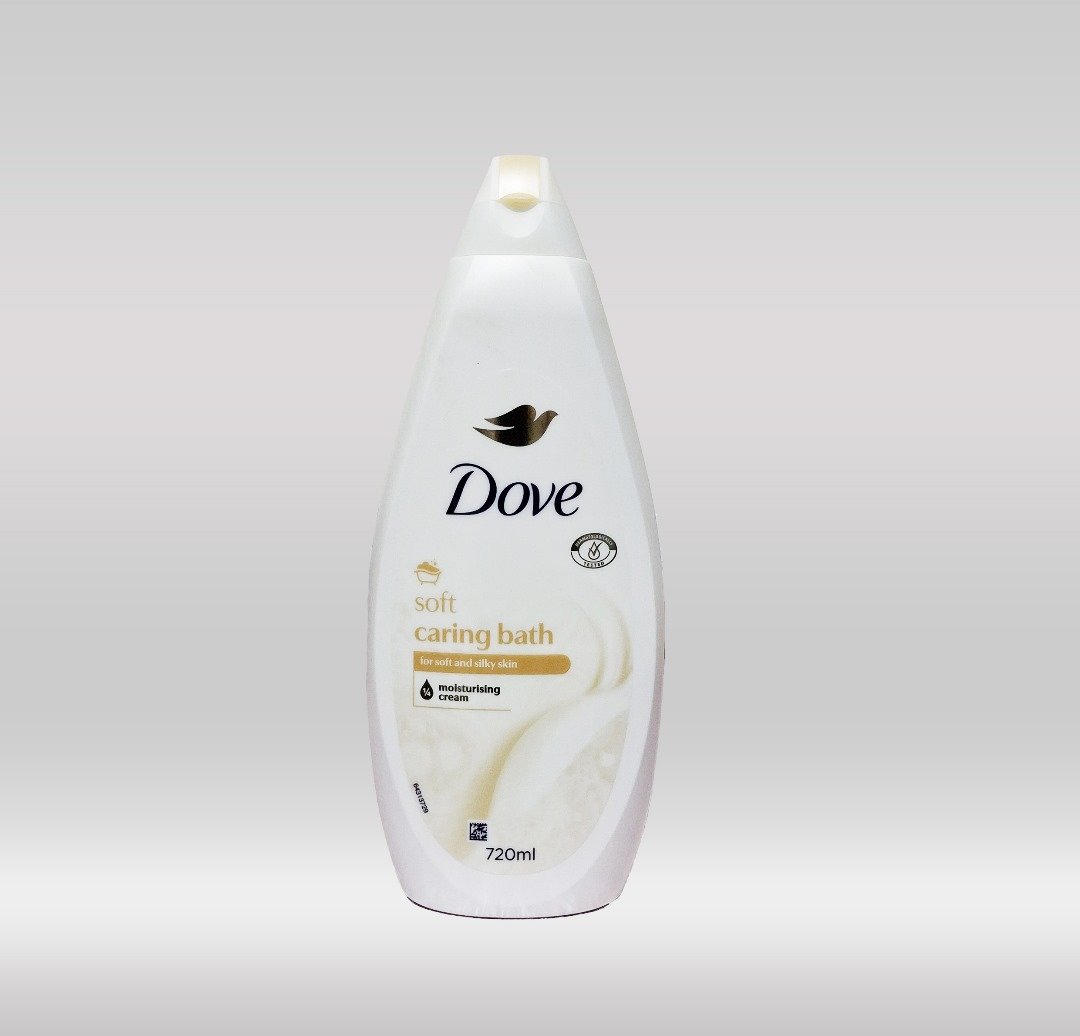 DOVE BATH GEL 720ML - SOFT CARING 1X12