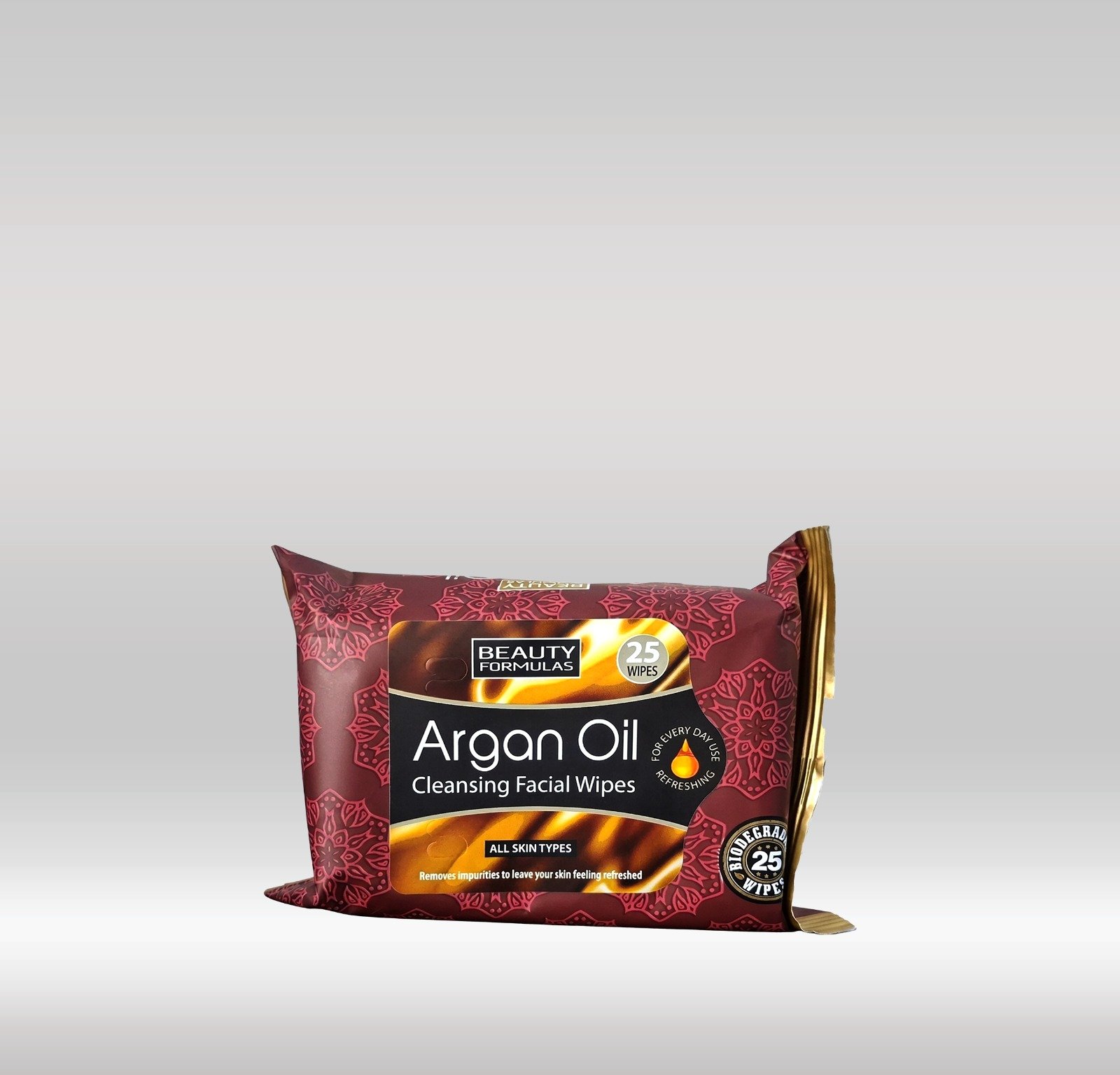 B - FORMULAS FACIAL WIPES 25S - ARGAN OIL 1X12