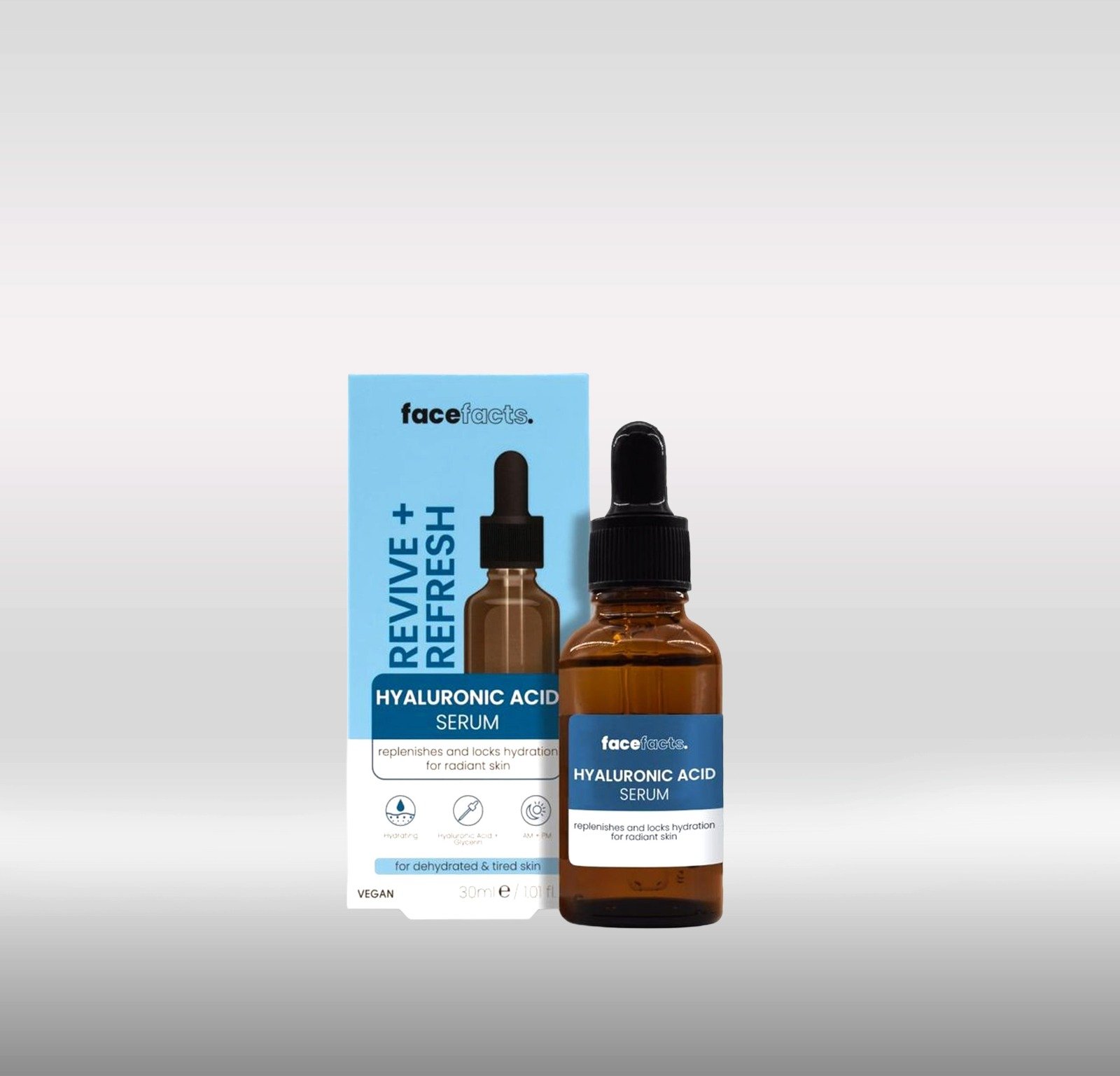 FACE FACTS FACIAL SERUM 30ML - HYALURONIC ACID 1X48