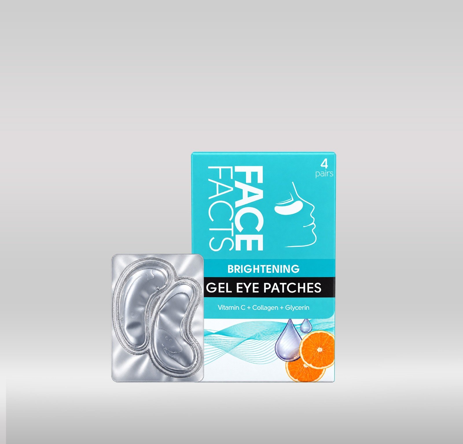 FACE FACTS GEL EYE  PATCHES 50G - BRIGHTENING 1X48