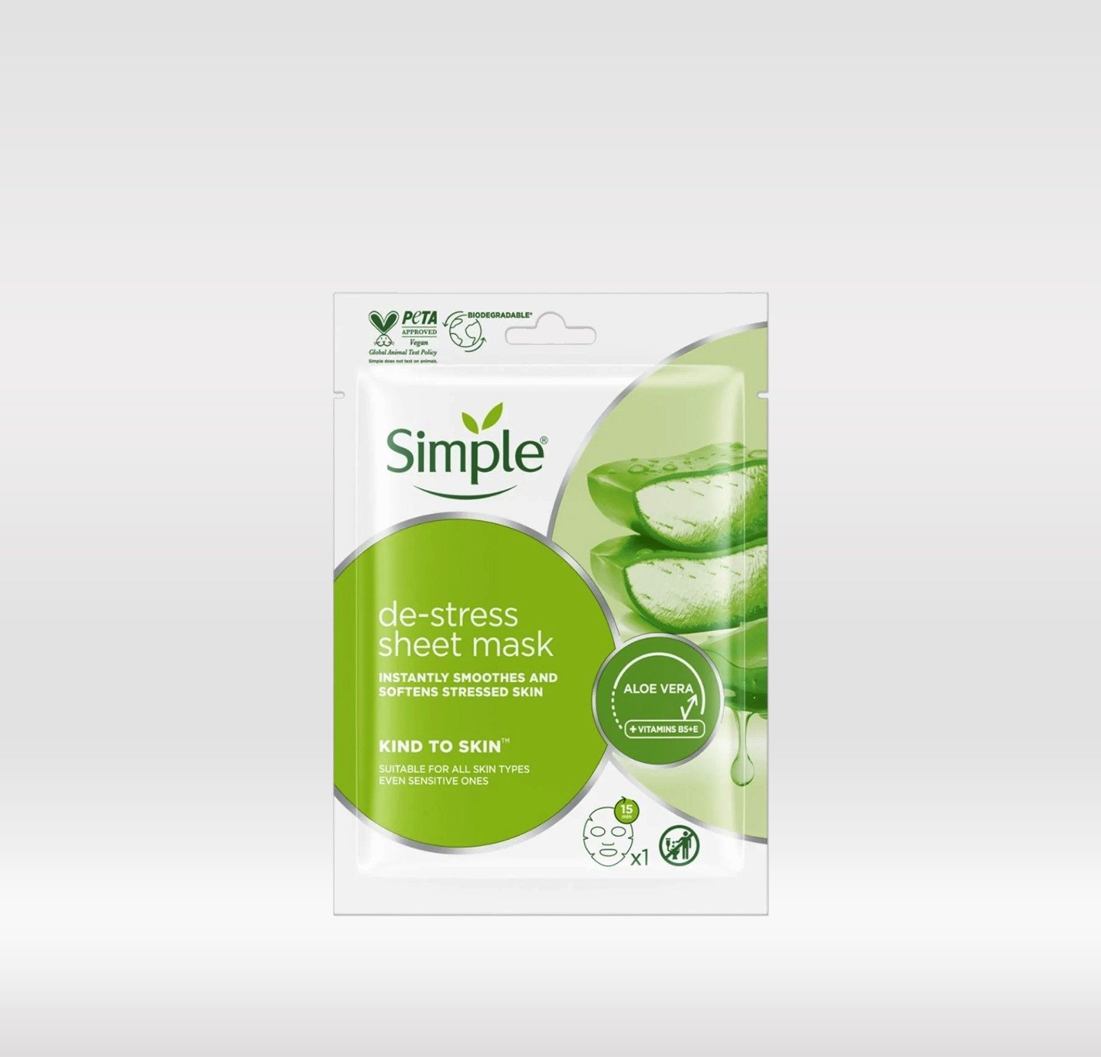 SIMPLE FACE MASK 21ML - DE-STRESS 1X20