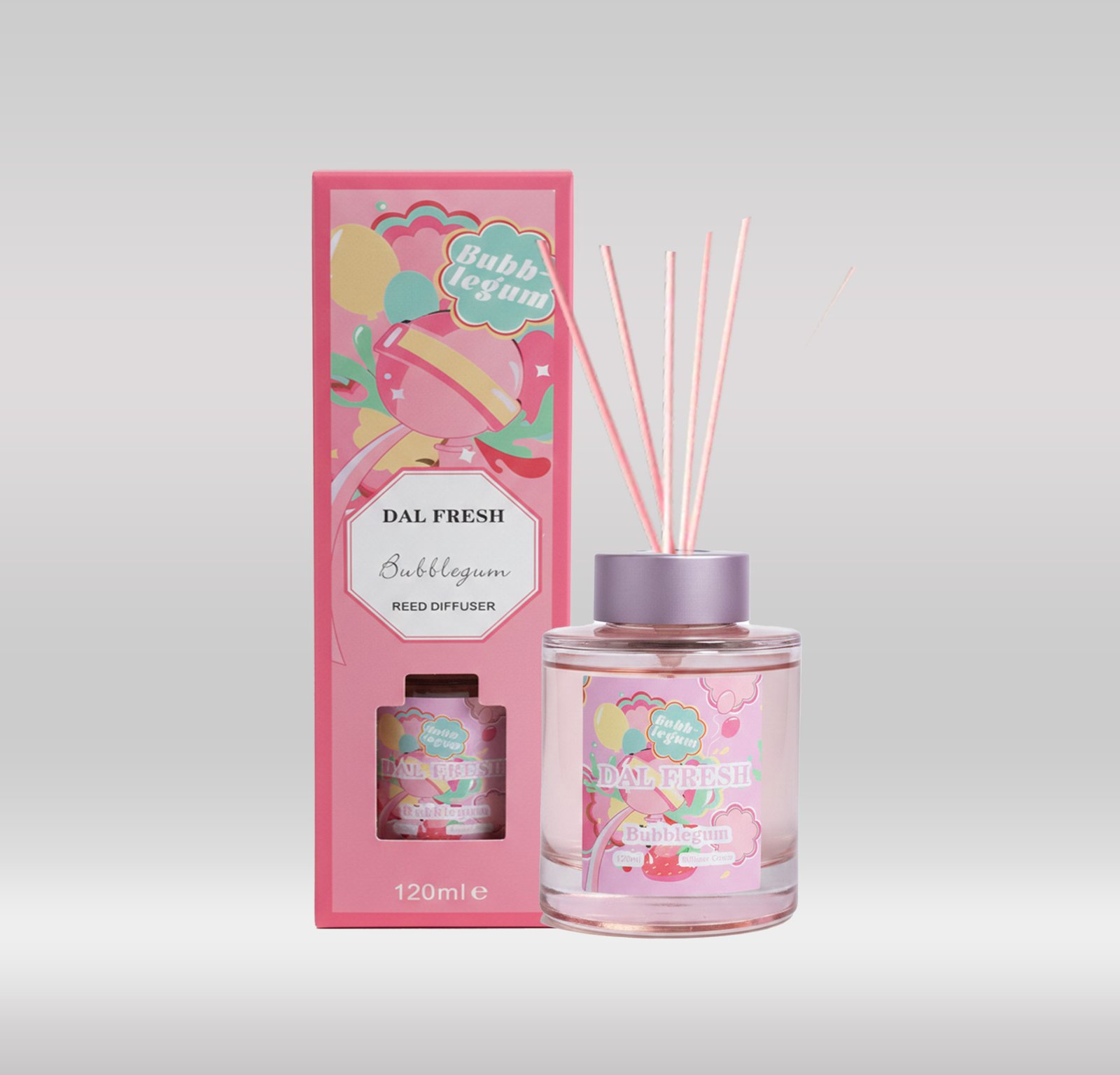 DAL FRESH DIFFUSER 120ML - BUBBLEGUM 1X48