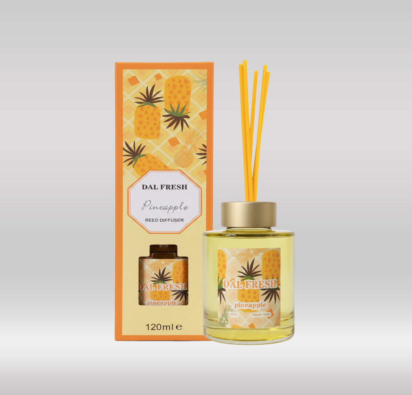 DAL FRESH DIFFUSER 120ML - PINEAPPLE 1X48
