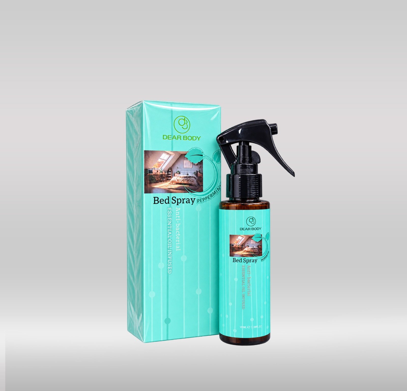DEAR BODY BED SPRAY 100ML - PEPPERMINT 1X48