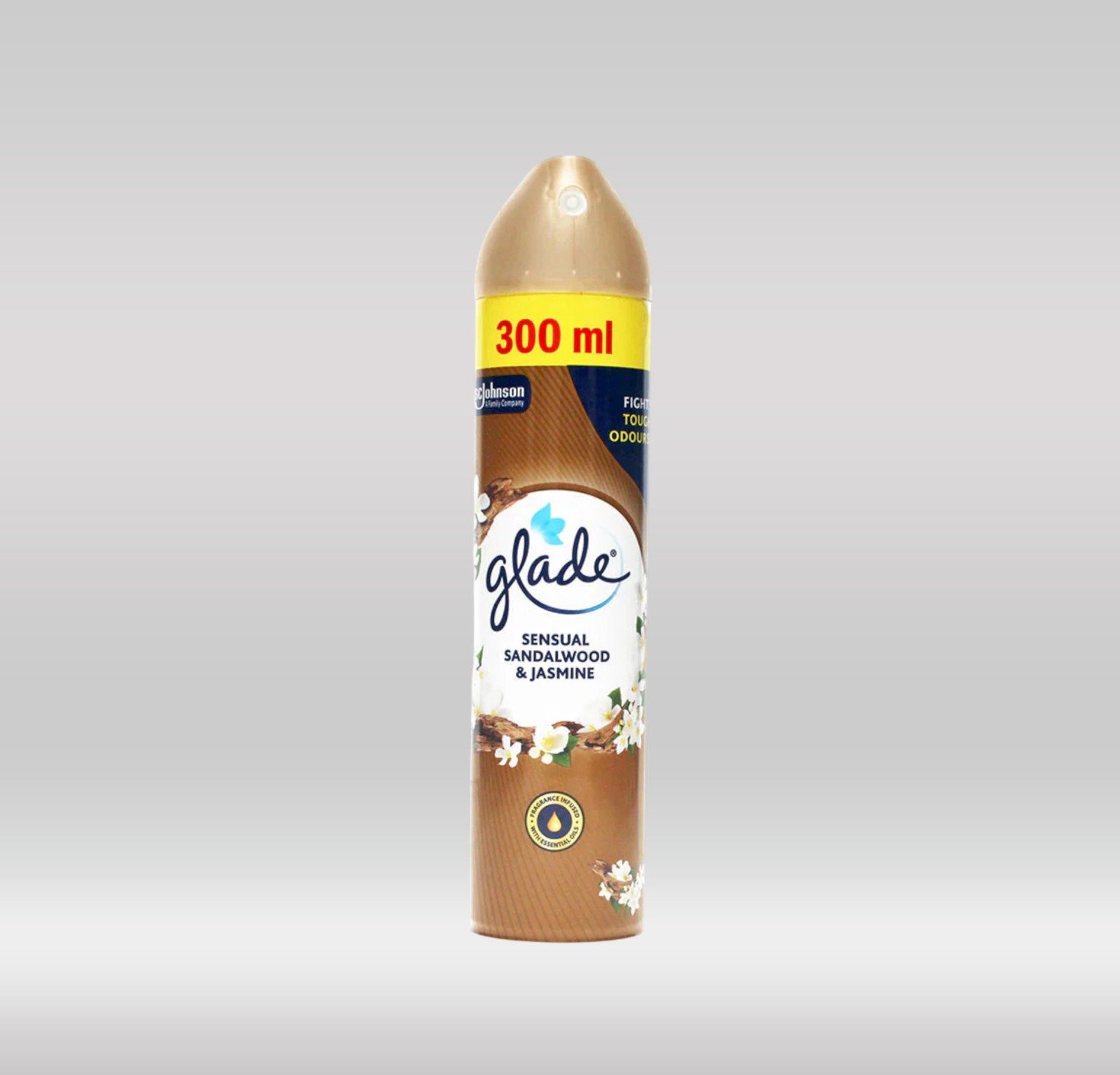 GLADE AIR FRESHNER 300ML - SANDLEWOOD & JASMIN 1X12