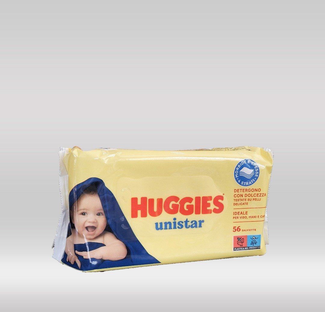 HUGGIES BABY WIPES  56'S - UNISTAR 1X10