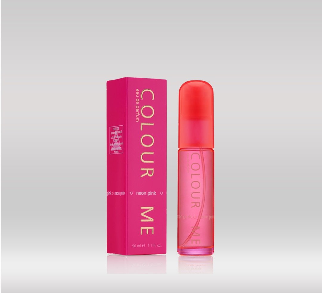 COLOUR ME PERFUME 50ML - NEON PINK 1X72