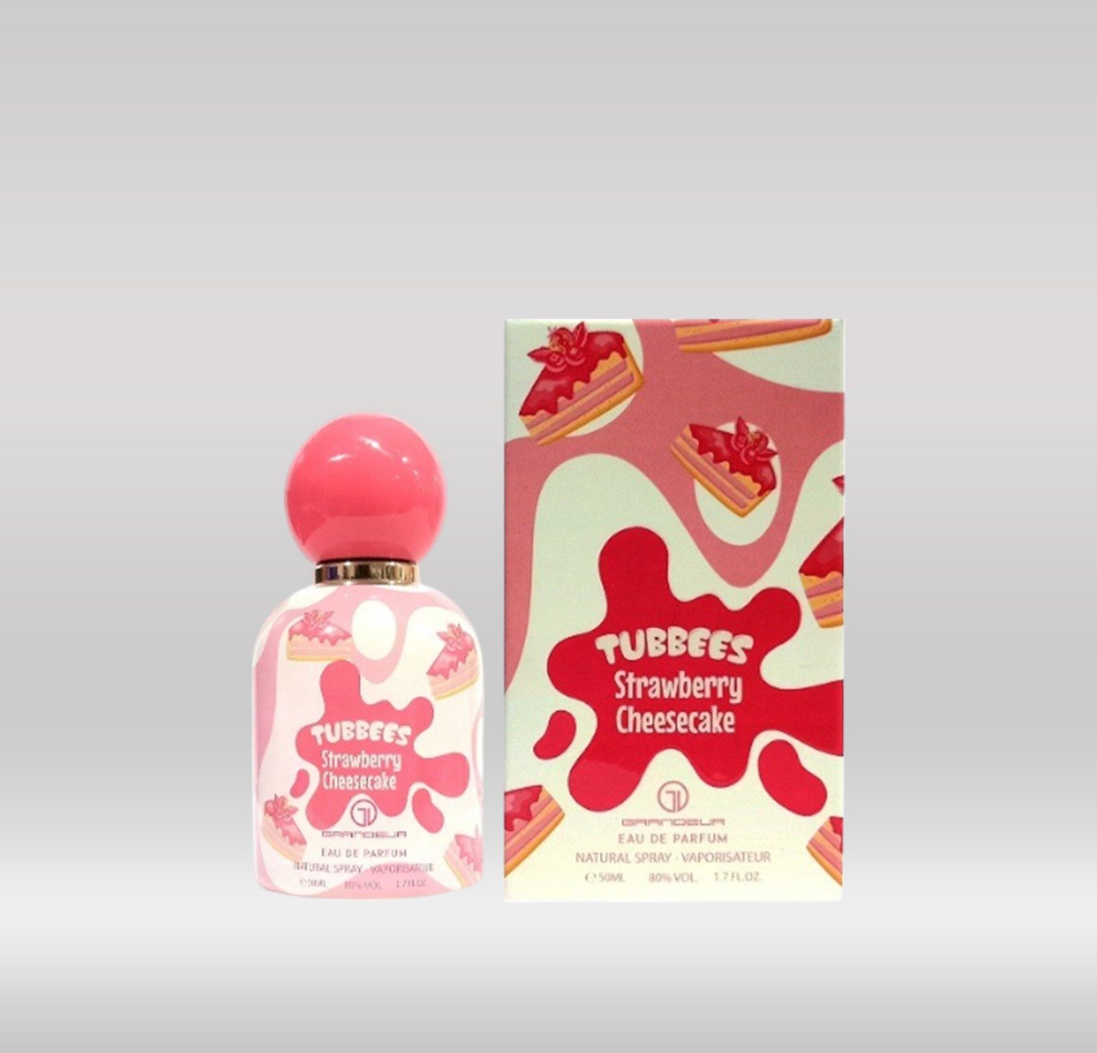 GRANDEUR TUBBEES PERFUME 50ML - STRAWBERRY CHEESECAKE 1X96