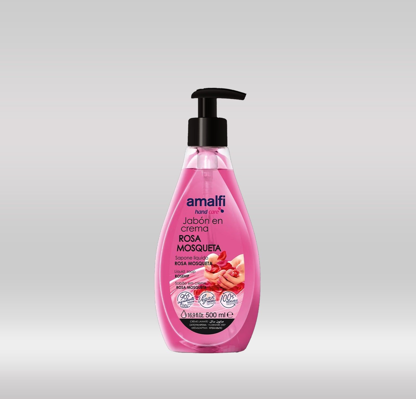 AMALFI HAND SOAP 500ML - ROSE 1X12
