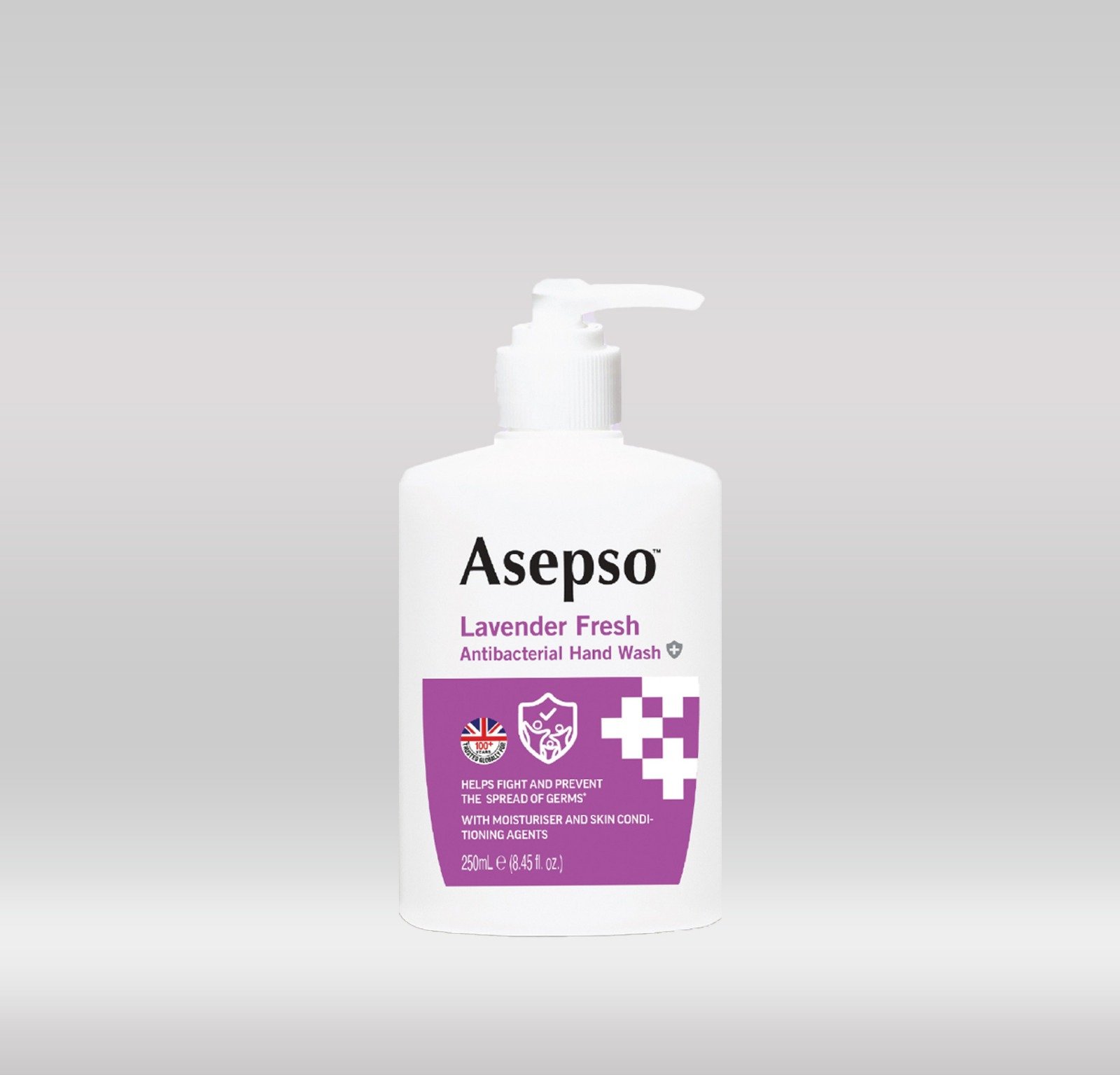 ASEPSO HAND WASH 250ML - LAVENDER FRESH 1X12