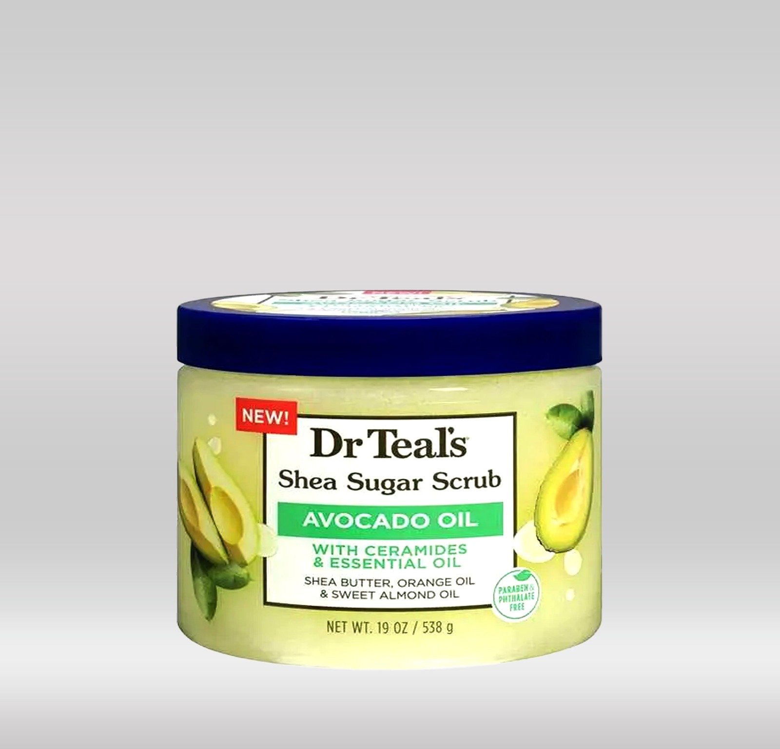 DR. TEAL'S BODY SCRUB 538G - AVOCADO 1X12