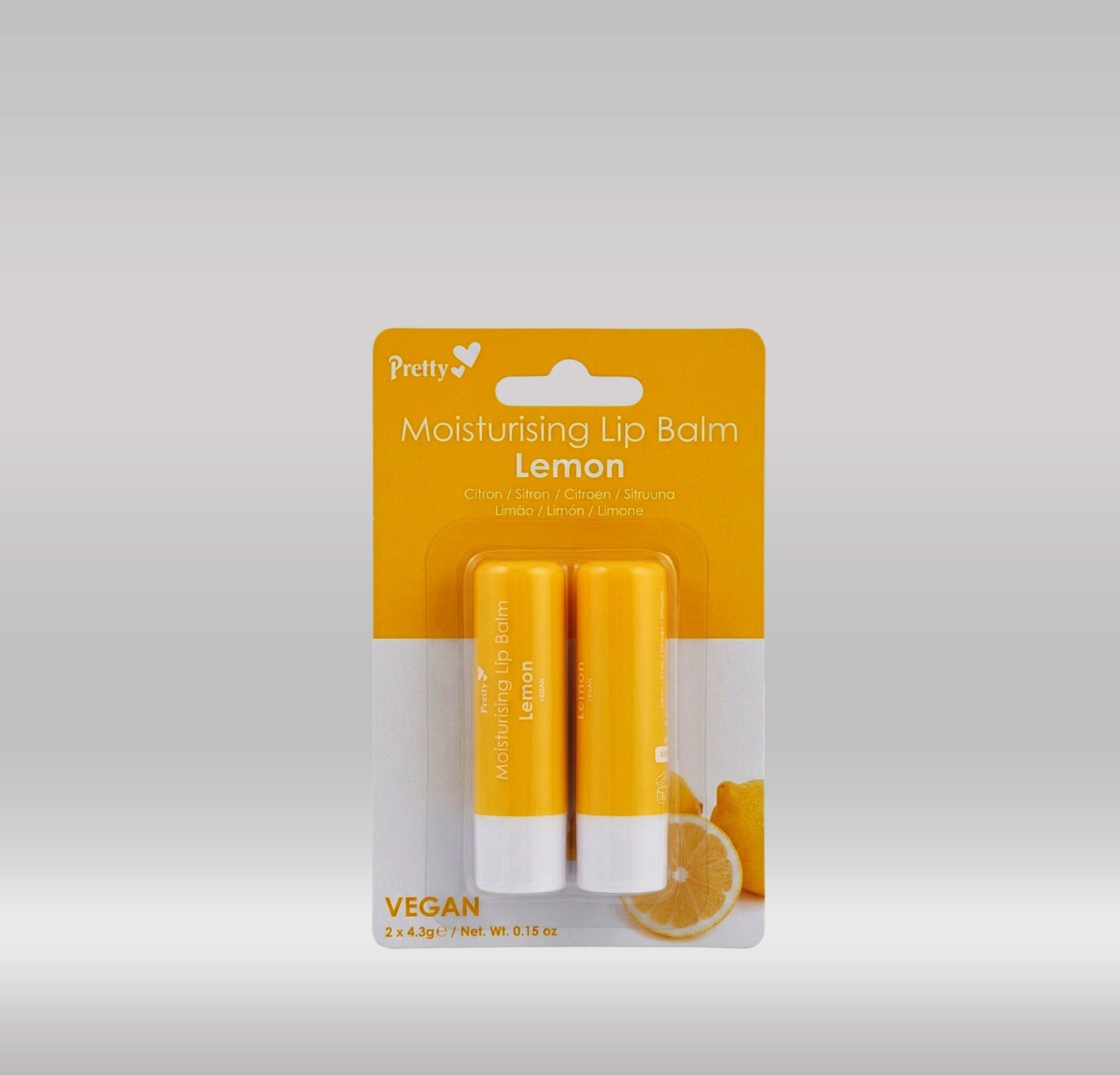 PRETTY LIP BALM LEMON 2S 1X48