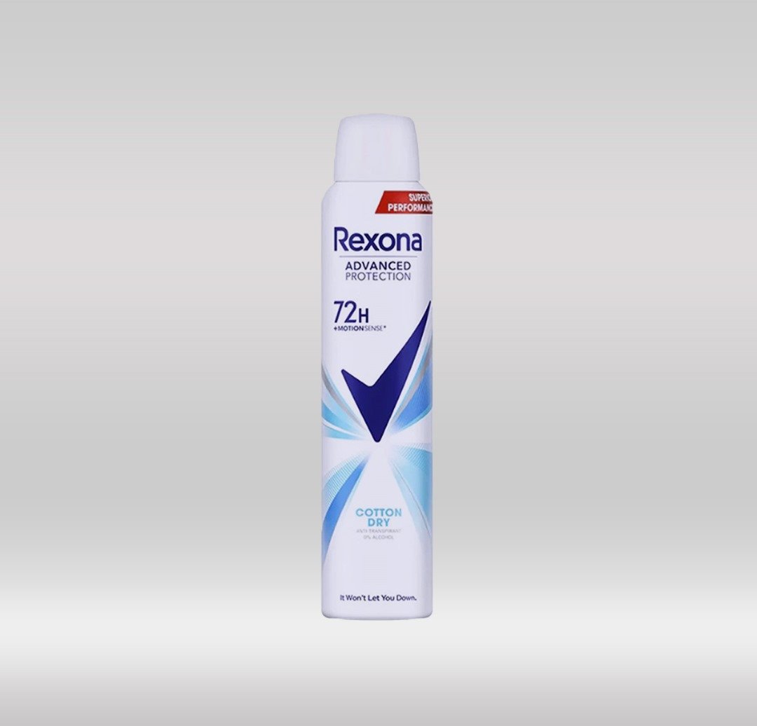 REXONA DEO SPRAY WOMEN 72H 200ML - COTTON DRY 1X12
