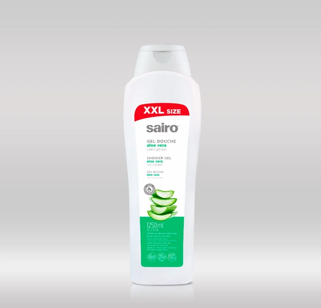 SAIRO SHOWER GEL 1250ML - ALOE VERA 1X10