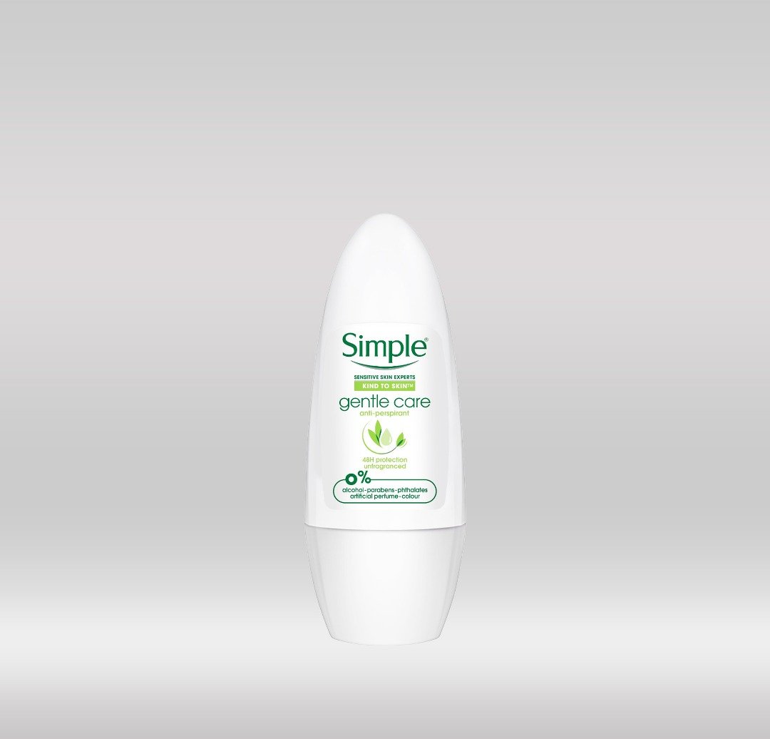 SIMPLE  ROLL ON 45ML  - GENTLE CARE 1X24