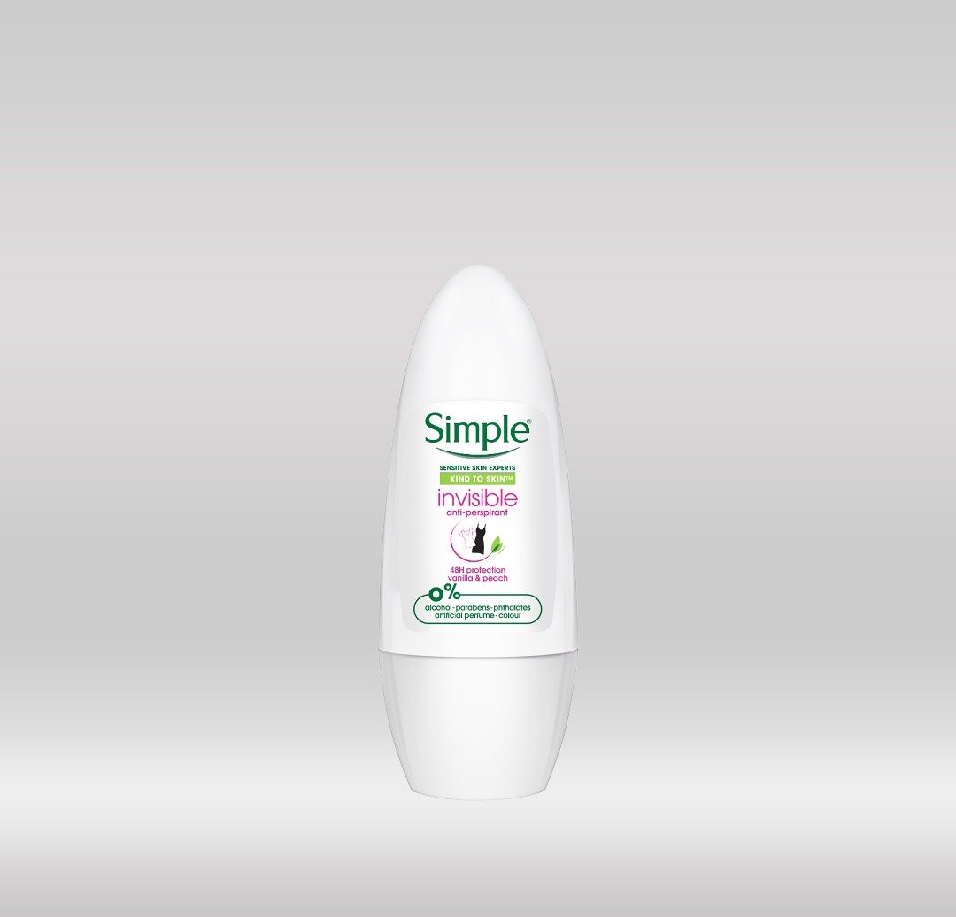 SIMPLE  ROLL ON 45ML  - INVISIBLE 1X24