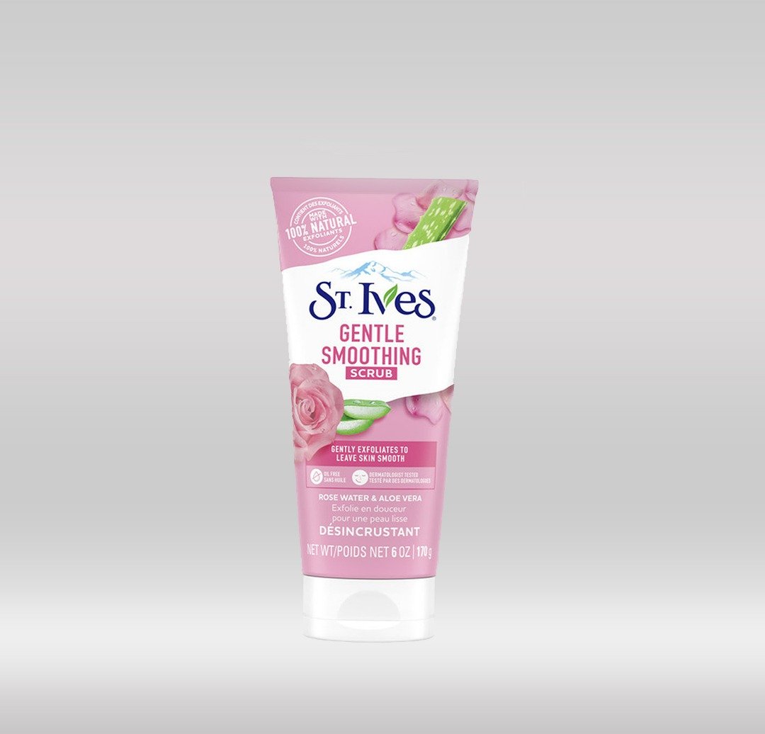 ST IVES FACIAL SCRUB 170G - ROSE & ALOE VERA 1X12
