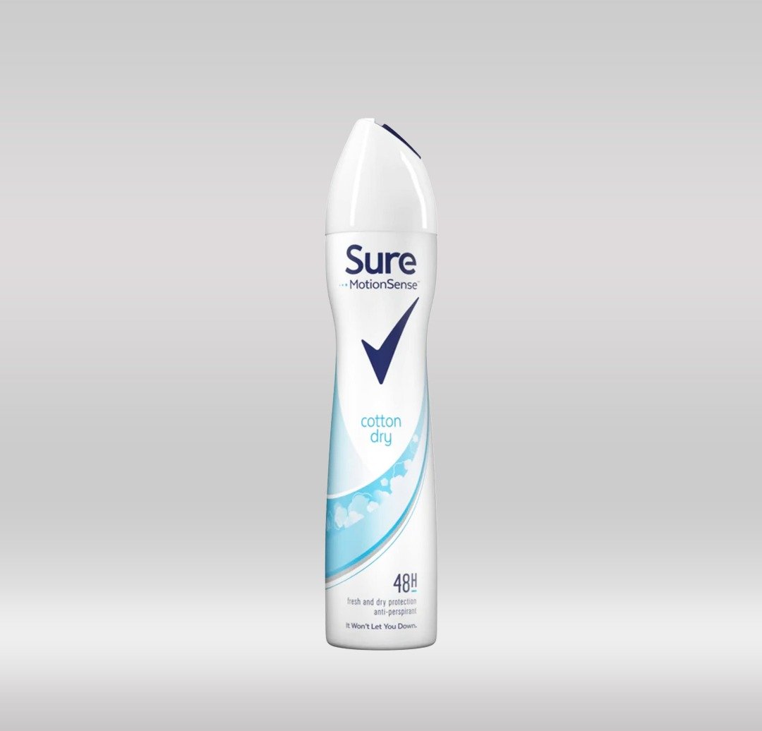 SURE DEO SPRAY WOMEN 250ML - COTTON DRY 1X6