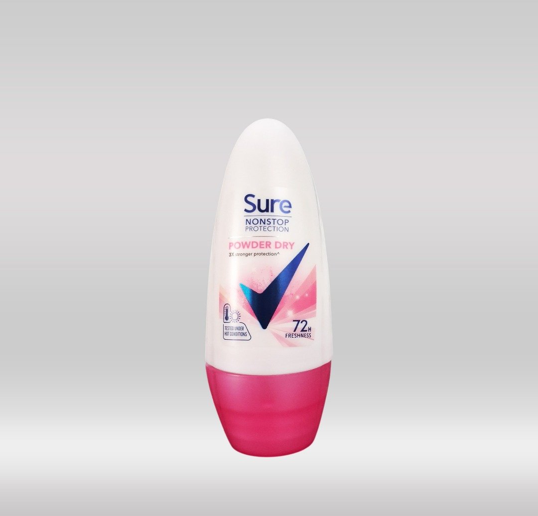 SURE ROLL ON 45ML WOMEN - POWDER DRY 1X24
