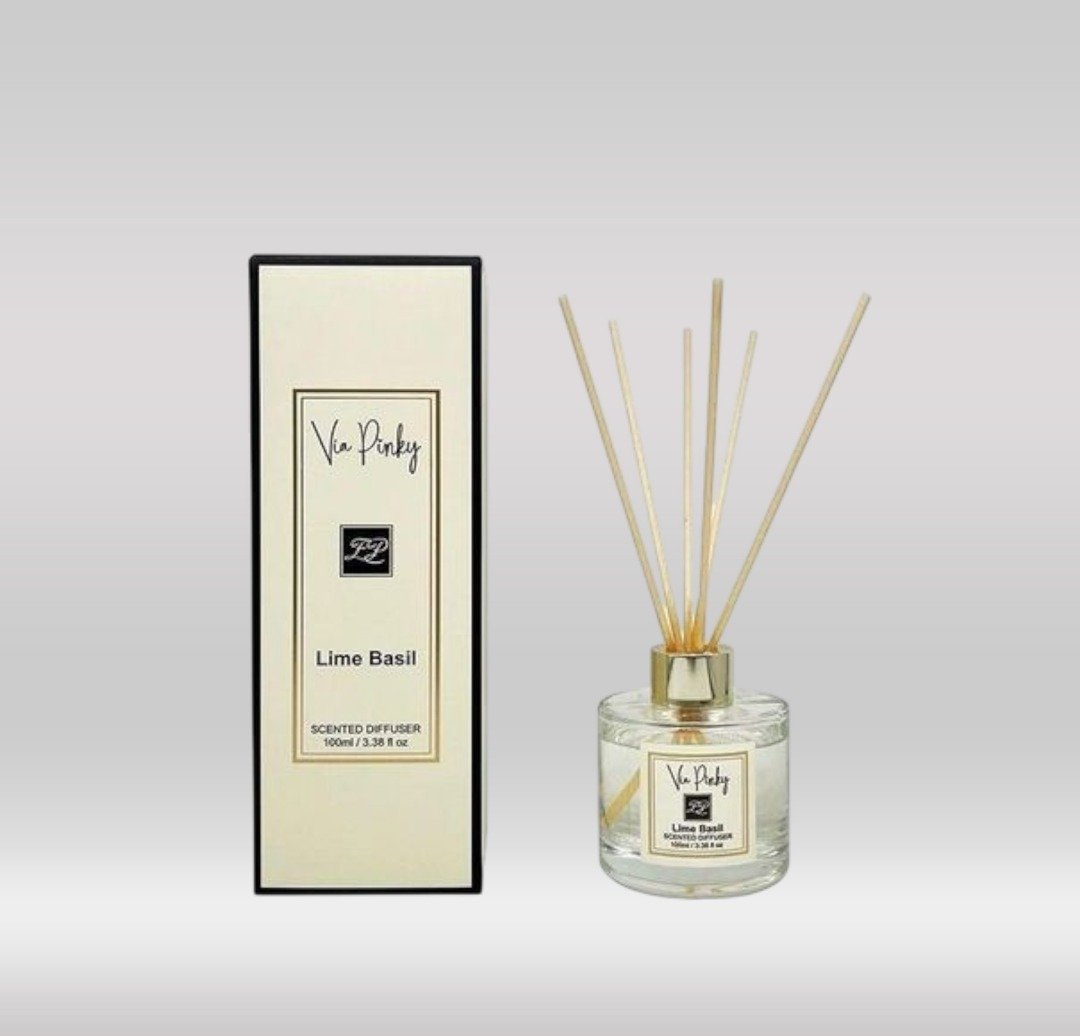 VIA PINKY REED DIFFUSER 100ML - LIME BASIL 1X48