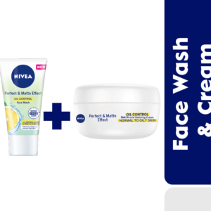 Nivea Perfect & Matte Effect Oil Control Face Wash+Normal To Oily Skin Cream 50ML