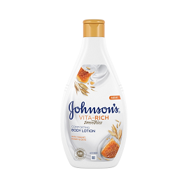 Johnsons Vitarich Body Lotion 400ml - Comforting Yoghurt, Honey and Oats