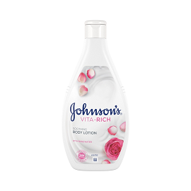 Johnsons Vitarich Body Lotion 400ml - Soothing Rose Water